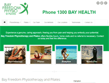 Tablet Screenshot of bayfreedomphysio.com.au